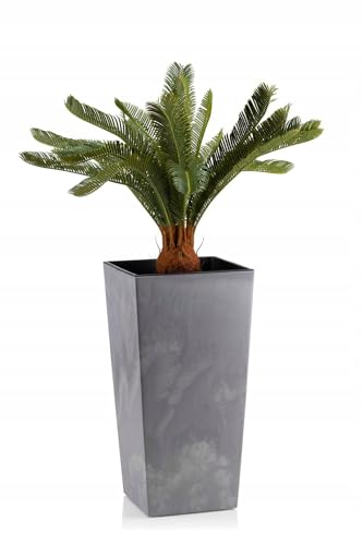 HowHomely Blumentopf Grau 47 x 25 x 25 cm Pflanzkübel Groß Außen - Blumenkübel mit Pflanzkübel Einsatz - Pflanzkübel Rechteckig Betonoptik für Wohnzimmer oder Garten HowHomely Blumentopf Grau 47 x 25 x 25 cm Pflanzkübel Groß Außen - Blumenkübel mit Pflanzkübel Einsatz - Pflanzkübel Rechteckig Betonoptik für Wohnzimmer oder Garten von HowHomely