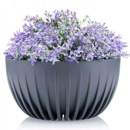 HowHomely Blumentopf Hoch 16 cm - Anthrazit Blumenübertopf - Langlebige und Leichte Übertopf 30 cm Durchmesser für Wohnzimmer oder Garten - Blumenkübel Wetterfest HowHomely Blumentopf Hoch 16 cm - Anthrazit Blumenübertopf - Langlebige und Leichte Übertopf 30 cm Durchmesser für Wohnzimmer oder Garten - Blumenkübel Wetterfest von HowHomely