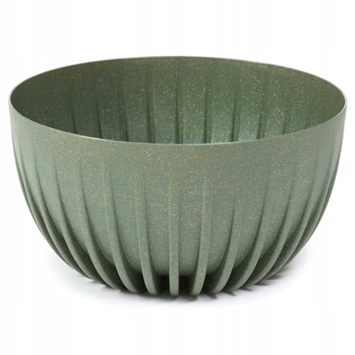 HowHomely Blumentopf Hoch 16 cm - Grün Blumenübertopf - Langlebige und Leichte Übertopf 30 cm Durchmesser für Wohnzimmer oder Garten - Blumenkübel Wetterfest von HowHomely