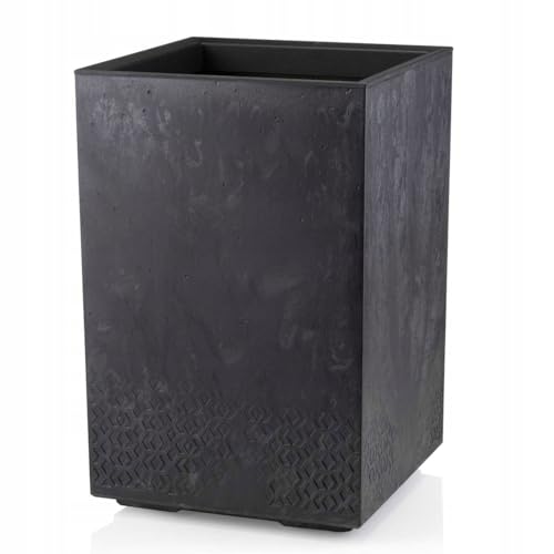HowHomely Blumentopf Schwarz 59 x 40 x 40 cm Pflanzkübel Groß Außen - Pflanzkasten auf Rollen mit Abflussstopfen - Pflanzkübel Rechteckig Betonoptik für Garten und Terrasse HowHomely Blumentopf Schwarz 59 x 40 x 40 cm Pflanzkübel Groß Außen - Pflanzkasten auf Rollen mit Abflussstopfen - Pflanzkübel Rechteckig Betonoptik für Garten und Terrasse von HowHomely