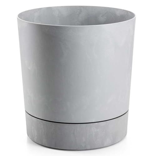 HowHomely Blumentopf mit Untersetzer | Wetterfest Blumenübertopf 35x36,8 cm | Langlebige und Leichte Übertopf in Grau Betonoptik für Deko Wohnzimmer Garten oder Terrasse HowHomely Blumentopf mit Untersetzer | Wetterfest Blumenübertopf 35x36,8 cm | Langlebige und Leichte Übertopf in Grau Betonoptik für Deko Wohnzimmer Garten oder Terrasse von HowHomely