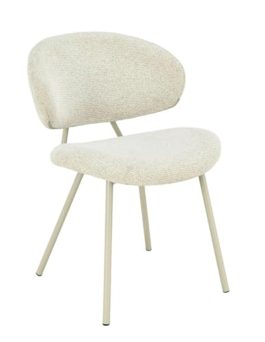 HowHomely | Esszimmerstuhl Polsterstuhl Beige Stuhl mit Metallbeinen Bouclé Küchenstuhl Bequem Skandinavisch Wohnzimmerstuhl HowHomely | Esszimmerstuhl Polsterstuhl Beige Stuhl mit Metallbeinen Bouclé Küchenstuhl Bequem Skandinavisch Wohnzimmerstuhl von HowHomely