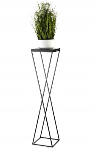 HowHomely Pflanzenständer Metall 100 cm Hoch - Stabiler und Fester Blumenhocker mit Schwarz MDF-Platte auf Robuste Ständer - Blumenständer zur Dekoration Innenräumen HowHomely Pflanzenständer Metall 100 cm Hoch - Stabiler und Fester Blumenhocker mit Schwarz MDF-Platte auf Robuste Ständer - Blumenständer zur Dekoration Innenräumen von HowHomely