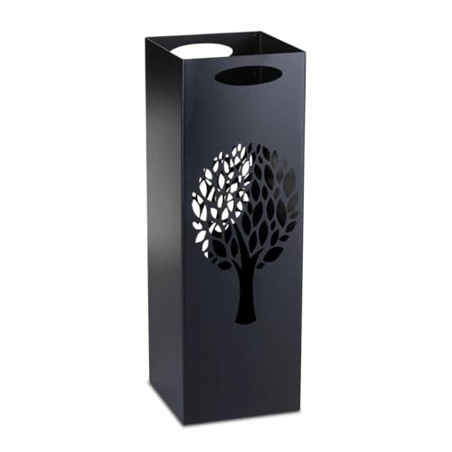 HowHomely Schirmständer Regenschirm aus Metall | Regenschirmständer Schwarz 60x21cm | Regenschirm Ständer mit Design eines Baum zur Dekoration von Büro oder Flur von HowHomely