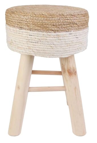 HowHomely Sitzhocker Hocker Schemel 30x42 cm – Boho Stuhl in Beige – Deko Küchenhocker aus Holz für Wohnzimmer, Schlafzimmer, Flur oder Kinderzimmer HowHomely Sitzhocker Hocker Schemel 30x42 cm – Boho Stuhl in Beige – Deko Küchenhocker aus Holz für Wohnzimmer, Schlafzimmer, Flur oder Kinderzimmer von HowHomely