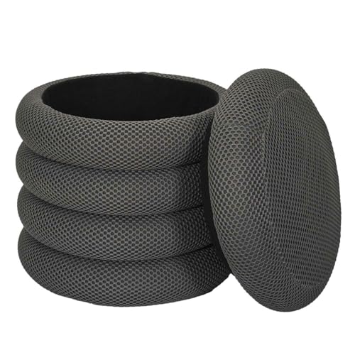 HowHomely Sitzhocker mit Stauraum | Hocker 37x37x42 cm | grau Puff mit Aufbewahrungsbox | Pouffe ideal für Wohnzimmer Büro Diele Schlafzimmer Flur HowHomely Sitzhocker mit Stauraum | Hocker 37x37x42 cm | grau Puff mit Aufbewahrungsbox | Pouffe ideal für Wohnzimmer Büro Diele Schlafzimmer Flur von HowHomely