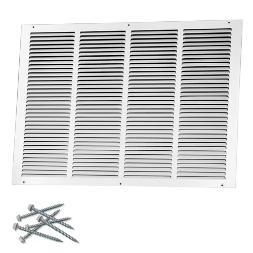 Howeall 61 cm B x 45,7 cm H [Kanalöffnungsgröße] Stahl-Rückluftgitter, Lüftungsgitter für Decke und Seitenwand – HVAC-Lüftungsabdeckungen – [Außenmaße (B x H): 65 x 50 cm von Howeall