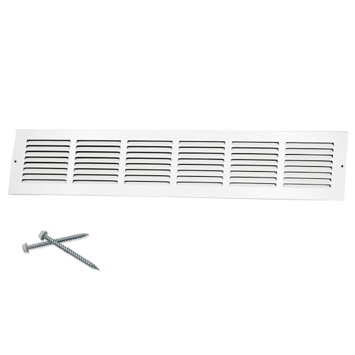 Howeall 76,2 cm B x 10,2 cm H [Kanalöffnungsgröße] Stahl-Rückluftgitter, Lüftungsgitter für Decke und Seitenwand – HVAC-Lüftungsabdeckungen – [Außenmaße (B x H): 80 x 14 cm von Howeall