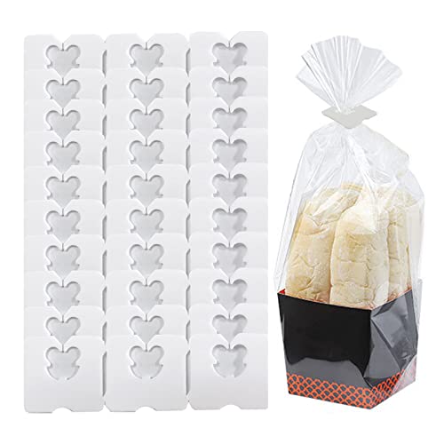 Howinn 100 Stück weiße Einweg-Brotbeutel-Clips aus Kunststoff, halten Ihre Lebensmittel nach dem Öffnen länger frisch von Howinn