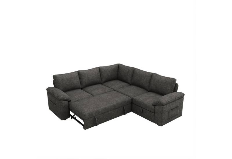 Howjoe Ecksofa 5-Sitzer L-Form Sofa mit Ausziehbarer Schlaffunktion, 218x220x91cm, Modulares Design mit Bettkasten-Stauraum Howjoe Ecksofa 5-Sitzer L-Form Sofa mit Ausziehbarer Schlaffunktion, 218x220x91cm, Modulares Design mit Bettkasten-Stauraum von Howjoe