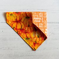 Kürbisse Mit Glitter Reversible Over The Collar Hundehalstuch/Halloween Herbst Geschenk von HowlGear