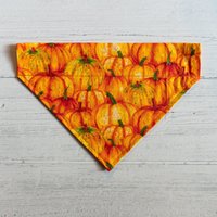 Kürbisse Mit Glitzer Einseitig Über Dem Halsband Hundehalstuch/Halloween Herbst Geschenk von HowlGear