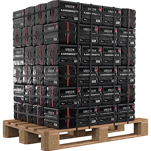 Hoyo Technology GmbH 1000 kg Braunkohle Unionbriketts Rekordbriketts Braunkohle Kaminbriketts von Hoyo Technology GmbH