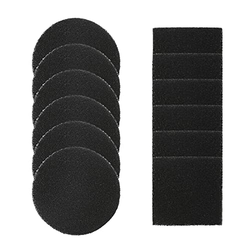 Hoypeyfiy 12-Pack Holzkohle Kompostbehälter Filter, Schwarz, Aktivkohle, Komposteimer, Kompostfilter, Quadratisch, COMPOST_BIN von Hoypeyfiy