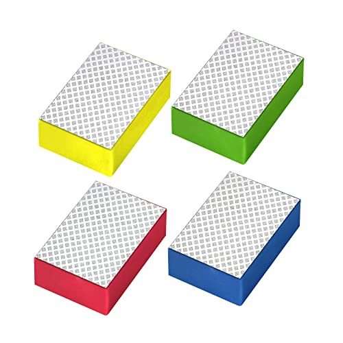 Hoypeyfiy 4Pcs Diamant-Handpolierpads Schleifblöcke Diamant-Handschleifpads Zum Schleifen, Schleifen, Polieren und Scharfen Kanten 60# 100# 200# 400# Körnung von Hoypeyfiy