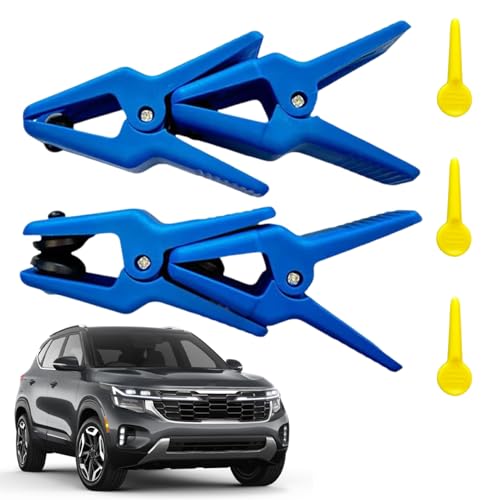 Hozaenwa Fluid Line Stopper Kit,4 Stück Leckdichte Bremse-Stoppklemmen Set - Kompaktes Wartungswerkzeug-Set für Kfz-Techniker und mobile Werkstätten von Hozaenwa