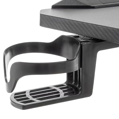 Hozaenwa Klemmbarer Becherhalter Für Schreibtisch - Home Auslaufsicher Tumbler Halterung,Aufbewahrungshalter Für Tassen Flaschen Gläser Am Tisch Für Zuhause Schlafzimmer von Hozaenwa
