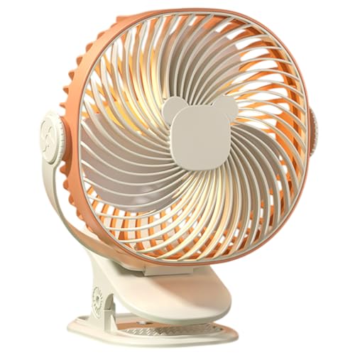 Hozaenwa Klemmventilator,Kompakter Klemmventilator Für Persönliche Kühlung | Leiser Luftkühler Mit Nachtlicht, Wiederaufladbar 5 Geschwindigkeiten Für Schreibtisch Camping Büro Kinderwagen Wohnheim Hozaenwa Klemmventilator,Kompakter Klemmventilator Für Persönliche Kühlung | Leiser Luftkühler Mit Nachtlicht, Wiederaufladbar 5 Geschwindigkeiten Für Schreibtisch Camping Büro Kinderwagen Wohnheim von Hozaenwa