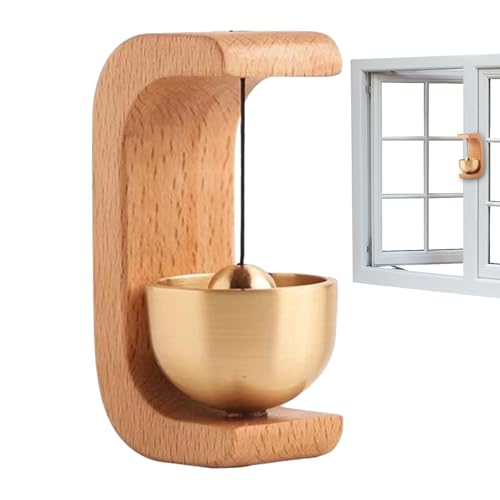 Hozaenwa Läuteglocke für Geschäfte - Holz Türklingel Gong | Messing Sicherheitsalarm Mit Klebefolie Für Schiebetüren Geschäftseingang Wohnungstür Metalltür Hozaenwa Läuteglocke für Geschäfte - Holz Türklingel Gong | Messing Sicherheitsalarm Mit Klebefolie Für Schiebetüren Geschäftseingang Wohnungstür Metalltür von Hozaenwa