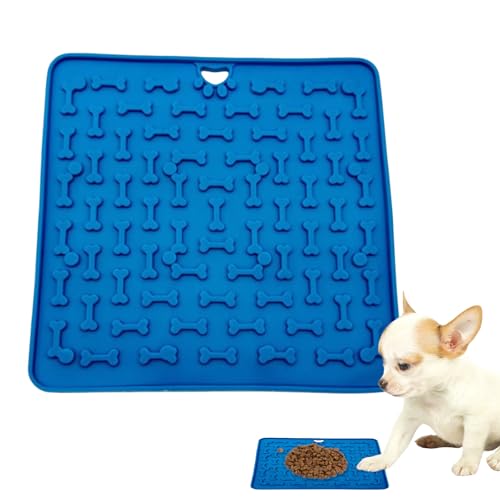 Hozaenwa Leckmatten Für Hunde - Silikon Leckmatte Mit Saugnapf | Futternapf Gegen Langeweile 18,8x18,8cm Einfach Zu Reinigen Für Belohnungshappen Welpen Haustier Training Hozaenwa Leckmatten Für Hunde - Silikon Leckmatte Mit Saugnapf | Futternapf Gegen Langeweile 18,8x18,8cm Einfach Zu Reinigen Für Belohnungshappen Welpen Haustier Training von Hozaenwa