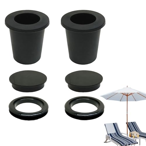Hozaenwa Patio Marktschirm Lochring,6 Stücke Tisch Marktschirm Einsatzring | Passt Für 5-6.4 cm Tischloch Sonnenschirm Adapter Für Marktschirme Outdoor Café Picknick Terrasse von Hozaenwa