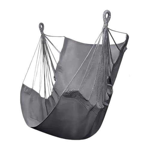 Hozaenwa Schaukelstuhl, Gartenmöbel Schaukelstuhl Für Bäume, Bequemer und entspannender Sitz mit max. 150kg Tragkraft für Innenbereich Terrasse Schlafsaal Camping Garten von Hozaenwa