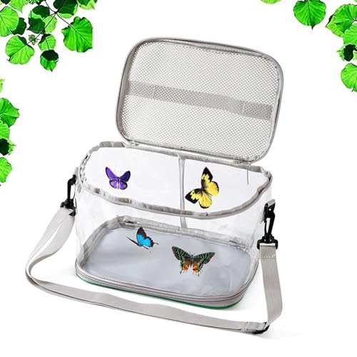 Hozaenwa Schmetterlingsgehege - Monarch Haus Schmetterlingsfänger Gehege | Marienkäfer Aufbewahrungsbeutel Haustierzubehör Für Monarchraupen Bestäubergarten Bildungsbeobachtung von Hozaenwa