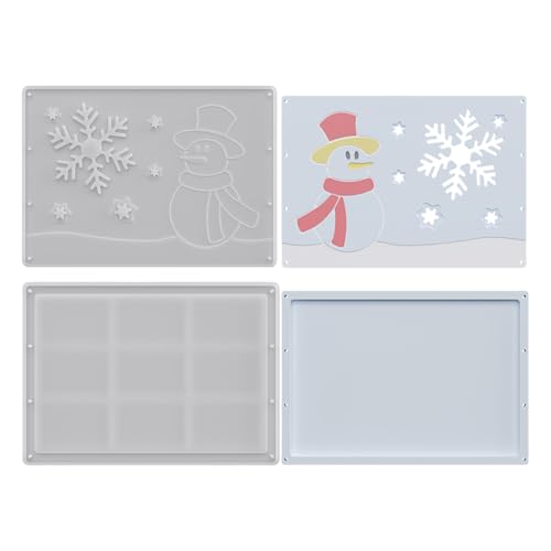 Hozaenwa Silikon Geldhalter Form | 2 Stücke Ton Formen - Sockenschneemann Schneeflocke Festliche Geldhalter Form | für Gips Harz Ton Geburtstagsfeier Hozaenwa Silikon Geldhalter Form | 2 Stücke Ton Formen - Sockenschneemann Schneeflocke Festliche Geldhalter Form | für Gips Harz Ton Geburtstagsfeier von Hozaenwa