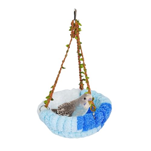 Hozaenwa Warmes Wellensittich Bett | Winter Vogelnester Plüsch Warm | Zubehör Für Schlafen Nisten Spielen Verstecken Winter Voliere Heimdekoration Hozaenwa Warmes Wellensittich Bett | Winter Vogelnester Plüsch Warm | Zubehör Für Schlafen Nisten Spielen Verstecken Winter Voliere Heimdekoration von Hozaenwa