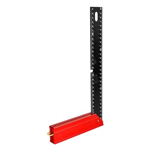 Hozaenwa Zimmermannswinkel - Metrisch und Imperial 30 cm Präzisionslineal | Präziser Rahmenschieber | Zum Messen Zimmerei Tischlerei Technisches Zeichnen Metallverarbeitung Handwerk von Hozaenwa