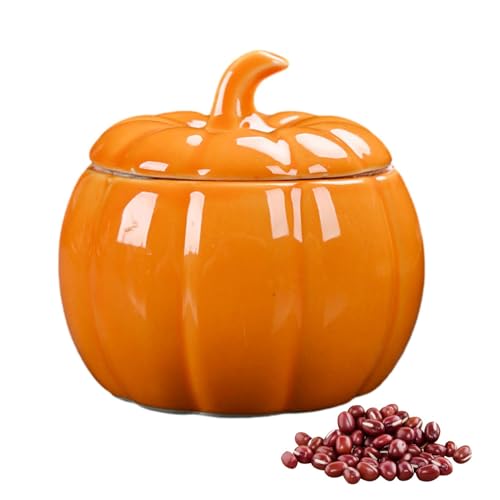Keramisches Kürbis Vorratsglas - Kürbis Süßigkeiten Glas Für Thanksgiving Halloween - Teedose KürbisDeko Kaffeedose Vorratsdose Mit Deckel Für Lebensmittel Tee Kaffeebohnen - Süßigkeiten Langlebig Keramisches Kürbis Vorratsglas - Kürbis Süßigkeiten Glas Für Thanksgiving Halloween - Teedose KürbisDeko Kaffeedose Vorratsdose Mit Deckel Für Lebensmittel Tee Kaffeebohnen - Süßigkeiten Langlebig von Hozaenwa