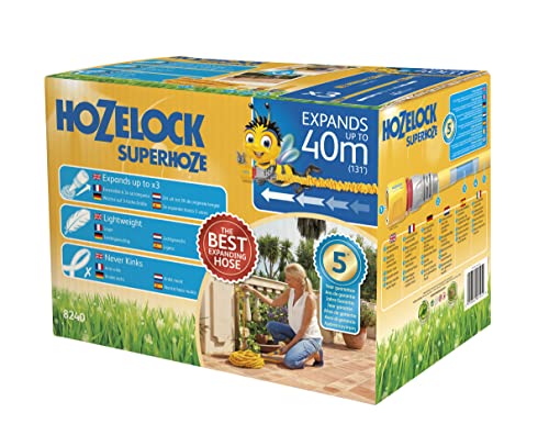 Hozelock 40m Superhoze Hosepipe, Yellow & Grey von Hozelock