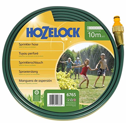 Hozelock Tricoflex 6765 0000 Sprinkler-Schlauch 15 Meter / 36 m2, Schwarz, 3.4 x 35.797 x 33.5 cm von Hozelock