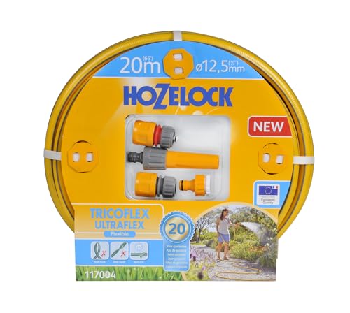 Hozelock 20 m Tricoflex Ultraflex Schlauch Starter-Set (12,5 mm Durchm.) von Hozelock