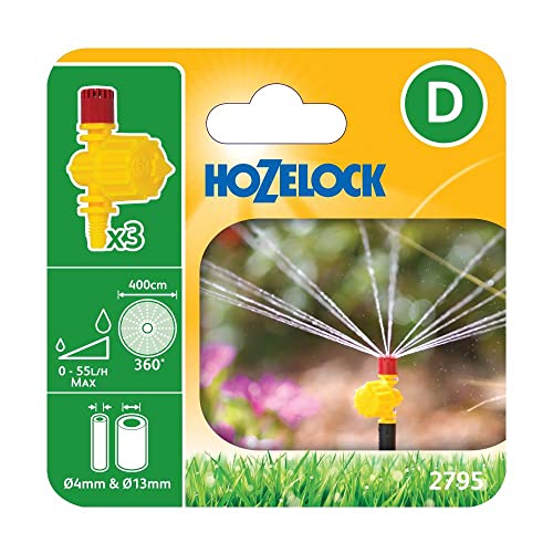 Hozelock 2795p0000 360 ° Micro Jet verstellbar, schwarz 16 x 11 x 13 cm von Hozelock