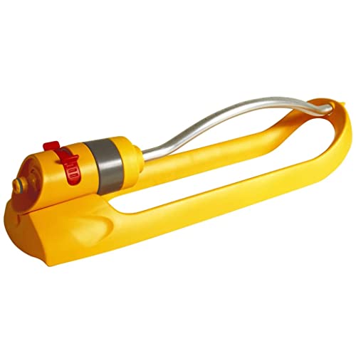 HOZELOCK - Sprinkler Plus 180 m²: Rasensprenger für kleine Flächen, ideal für Rasen und etablierte Pflanzen, einstellbarer Oszillationsbereich, 15 Düsen für gleichmäßige Bewässerung [2972P0000] von Hozelock
