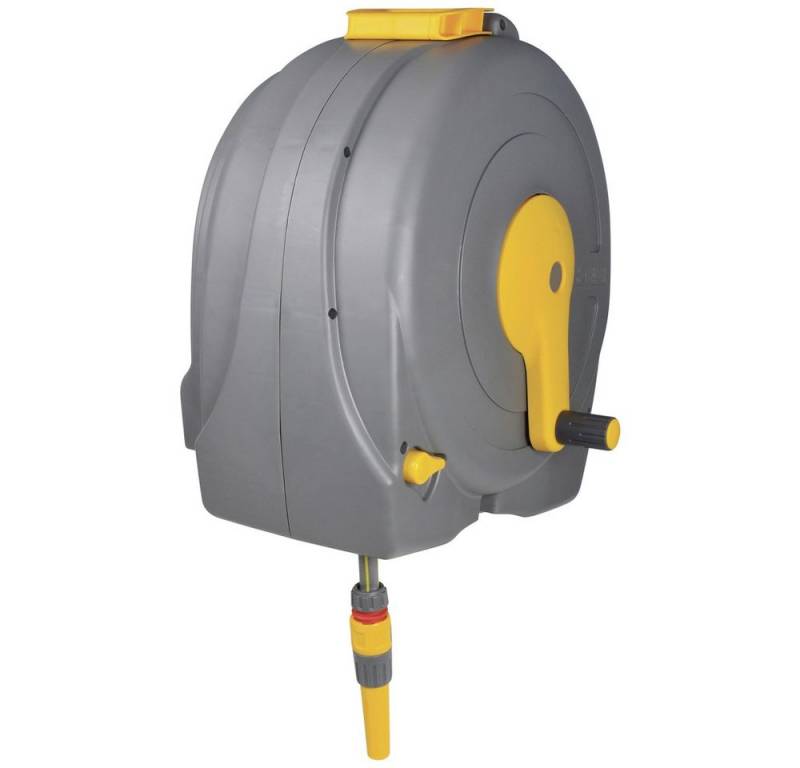 Hozelock Gartenschlauch Hozelock Fast Reel 2496R0000 40 m 1/2 Zoll 1 St. Grau, Gelb Gartensch von Hozelock
