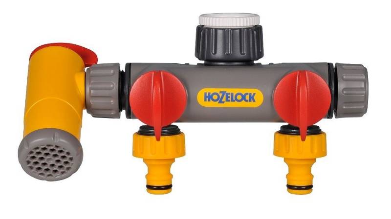 Hozelock Gartenschlauch Hozelock Flowmax Gartenschlauch 3-Wege-Verteiler Wasserhahn-Anschluss von Hozelock