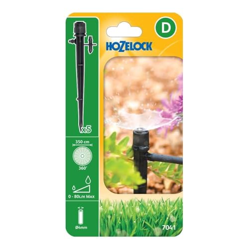 Sprinkler auf Erdspieß 360° Reichweite verstellbar Hozelock Bewässerung Garten Garten Outdoor von Hozelock