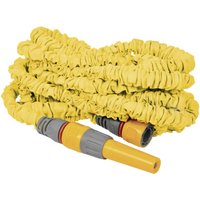 Hozelock - Dehnbarer Gartenschlauch, 5-15 m, 13 mm (1/2'), 19 mm (3/4'), in gelb, mit Anschlussset von Hozelock