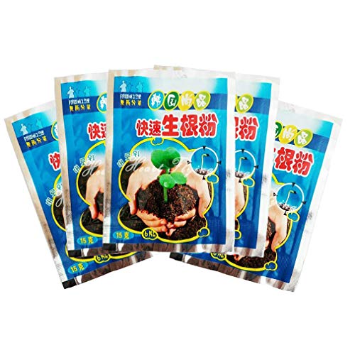 Hozora 5er-Pack Rapid Rooting Powder, Extra Fast ABT Root für Pflanzenblütentransplantationen Growthy Rooting Seedling Germination Aid - Verbessern Sie die Überlebensrate von Hozora