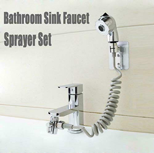 Waschbecken Wasserhahn Sprayer Set für einfache Umwandlung von Tap zu Dusche, Anschluss an Tap Handbrause Kit 2 Spray-Modi (3 Meter) von Hozora