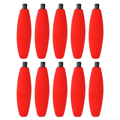 10 Stück Peg Posen, Schaumstoff-Bojen, hoher Auftrieb, einfach zu bedienen (S rot) von HpLive