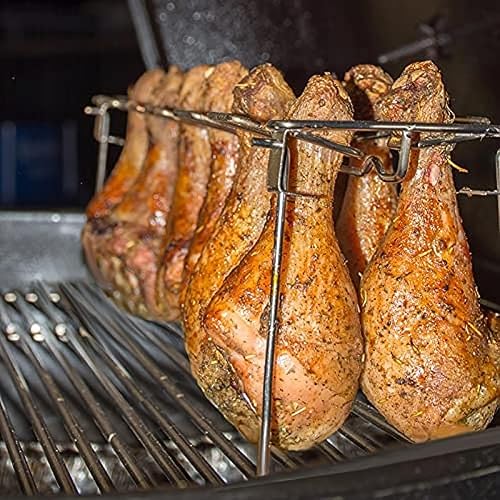 14 Slots Chicken Leg Rack Holder for Oven & Grill Stainless Steel Roaster Stand Chicken Wing Grill Rack for Oven Grill Smoker von HpLive