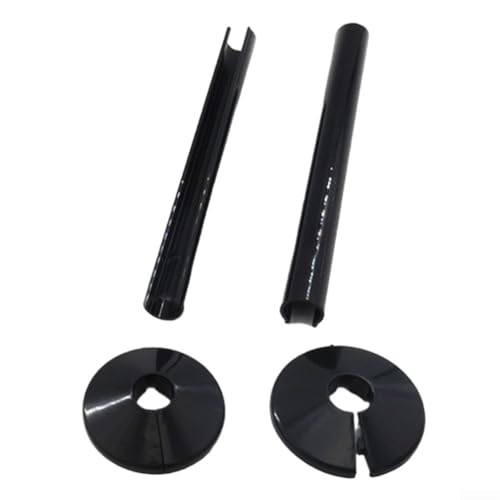2x Galvanisierte Röhre Gas-Durchlauferhitzer Abgas Dekorative Pfeifenabdeckung (black) von HpLive