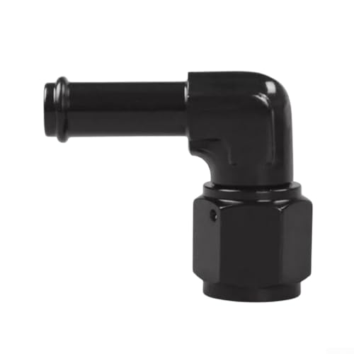 6an-Buchse auf 3/8-Barb-5/16-Bar-Anschlussadapter, 90-Grad-Drehgelenk aus Aluminium(AN6-3/8) von HpLive
