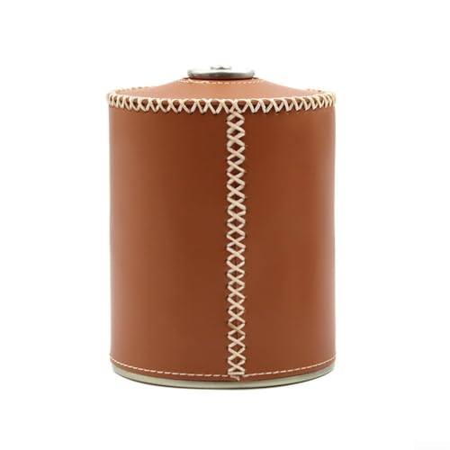 Camping Flache Gasspanzer Produktname Camping Genzerledertasche (L brown) von HpLive