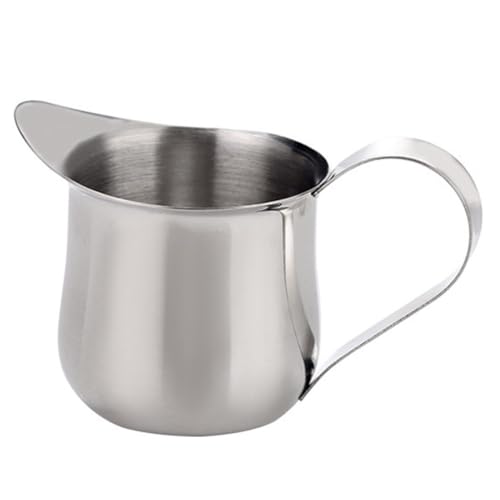 Edelstahl Milchkännchen für Barista Latte Art Milchaufschäumer Krug zum Aufschäumen von Milch für Espresso Cappuccino(240 mL) von HpLive