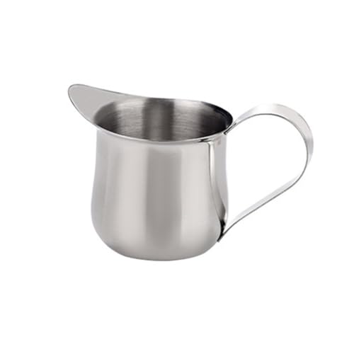 Edelstahl Milchkännchen für Barista Latte Art Milchaufschäumer Krug zum Aufschäumen von Milch für Espresso Cappuccino(60 mL) von HpLive