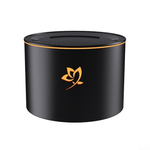 HpLi 160ml Flammen Aroma Diffusor mit LED Beleuchtung, Aromatherapie Luftbefeuchter mit USB für Schlafzimmer Büro(Schwarz) von HpLive